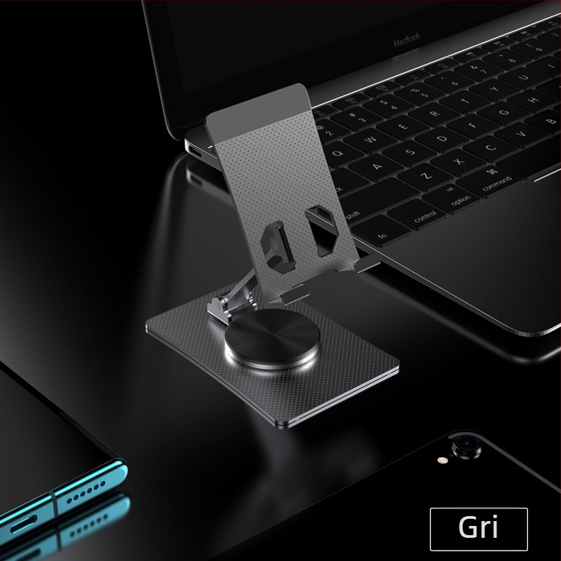 Suport de birou pentru telefoane și tablete, din aliaj, universal, multifuncțional, cu opțiune de personalizare