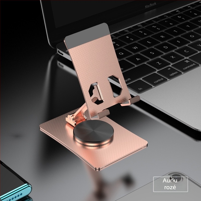 Suport de birou pentru telefoane și tablete, din aliaj, universal, multifuncțional, cu opțiune de personalizare
