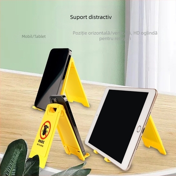 Suport pentru telefon de birou – universal, din plastic, personalizabil prin gravură și imprimare a logo-ului