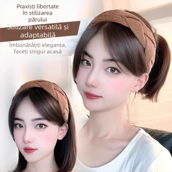 Păr par, piesă unică pentru jumătate de cap, natural invizibil din spate, acoperă firele albe și mărește volumul; Material: mătase termică înaltă; Stil: scurt drept; Lungime: scurt; Stil: Japone-Koreean; Nu poate fi vopsită