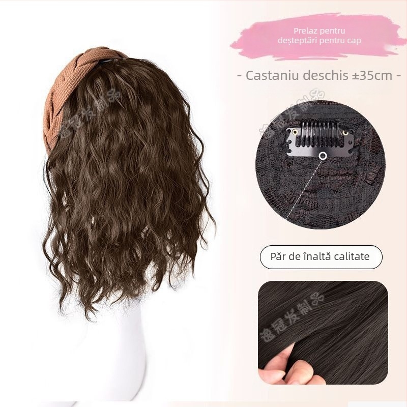 Păr par, piesă unică pentru jumătate de cap, natural invizibil din spate, acoperă firele albe și mărește volumul; Material: mătase termică înaltă; Stil: scurt drept; Lungime: scurt; Stil: Japone-Koreean; Nu poate fi vopsită