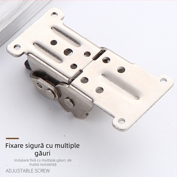 Pantă pliabilă pentru mese — blocare automată, unghiuri 0/90/180°, oțel laminat la rece, stamping și electroplacare