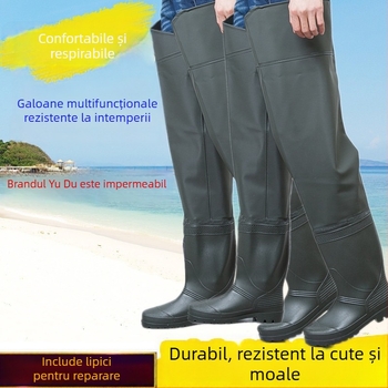 Cizme de ploaie din PVC, până la genunchi, pentru adulți, unisex, rezistente la uzură