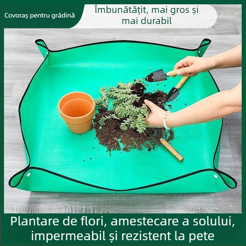 Covoraș de grădină impermeabil, rezistent la umezeală, pentru repotarea suculentelor, utilizare în interior, multifuncțional