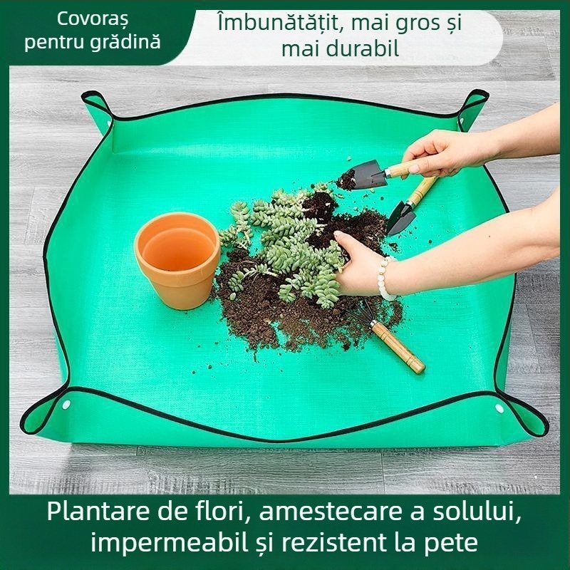 Covoraș de grădină impermeabil, rezistent la umezeală, pentru repotarea suculentelor, utilizare în interior, multifuncțional