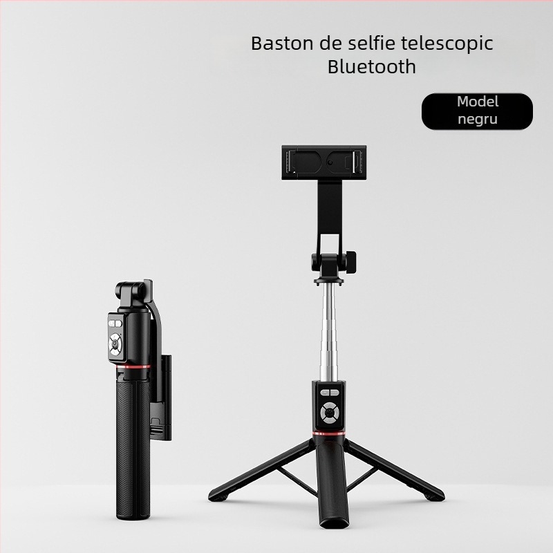 U6 Selfie Stick Bluetooth cu Trepied Telescopic – ABS + Oțel Inoxidabil, Telecomandă Bluetooth Inclusă, Compatibilitate Universală