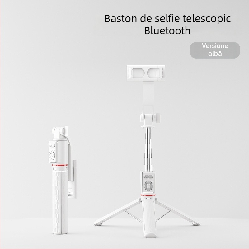 U6 Selfie Stick Bluetooth cu Trepied Telescopic – ABS + Oțel Inoxidabil, Telecomandă Bluetooth Inclusă, Compatibilitate Universală