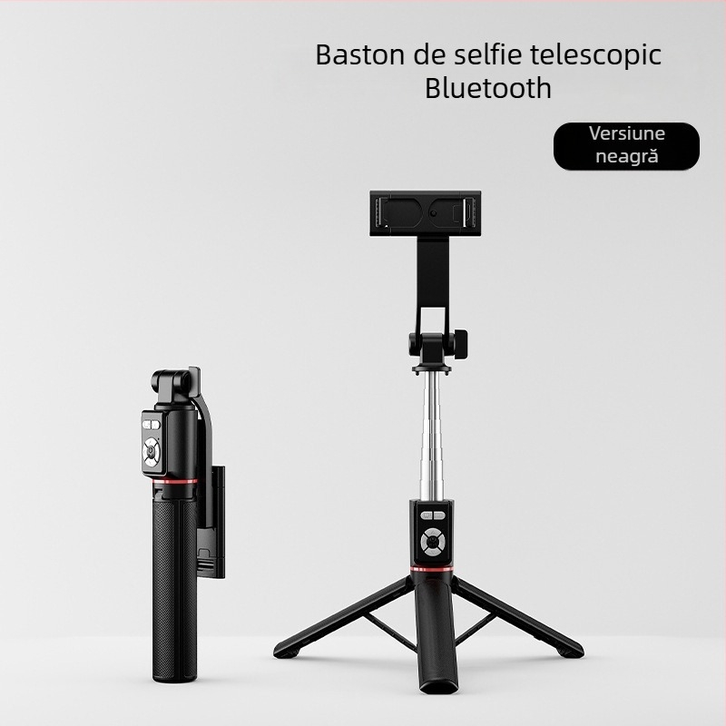 U6 Selfie Stick Bluetooth cu Trepied Telescopic – ABS + Oțel Inoxidabil, Telecomandă Bluetooth Inclusă, Compatibilitate Universală