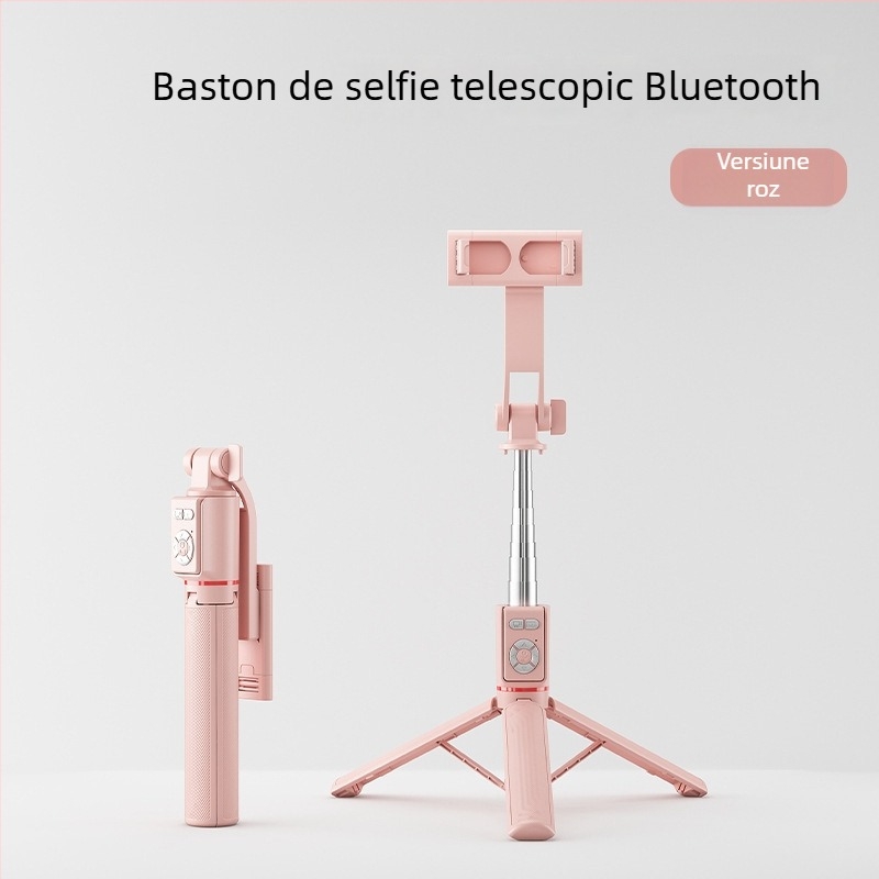 U6 Selfie Stick Bluetooth cu Trepied Telescopic – ABS + Oțel Inoxidabil, Telecomandă Bluetooth Inclusă, Compatibilitate Universală