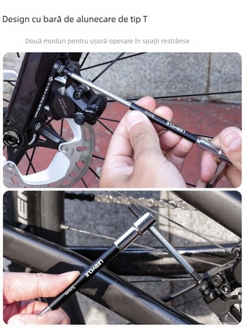 Lebycle cheie Allen în formă de T cu tijă glisantă pentru biciclete de munte și de drum