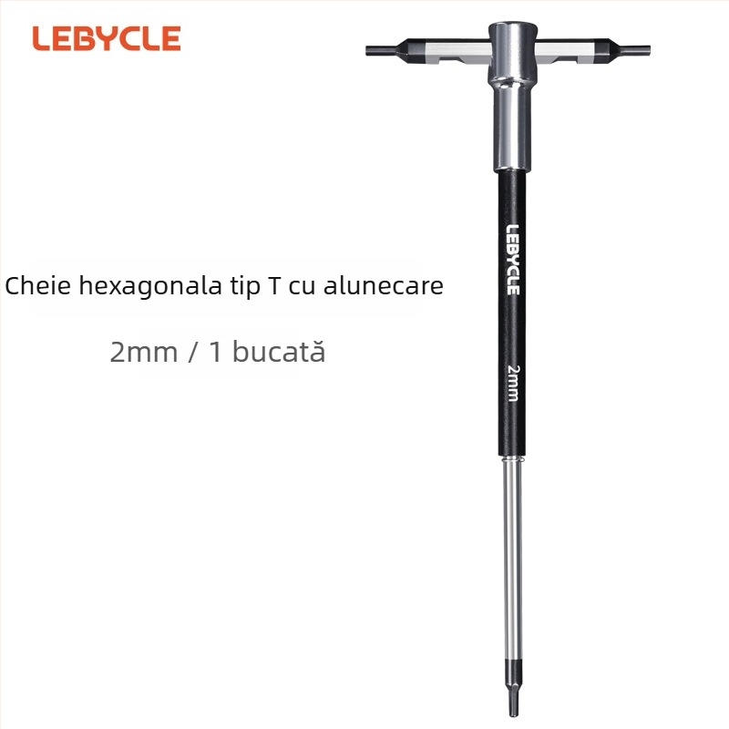 Lebycle cheie Allen în formă de T cu tijă glisantă pentru biciclete de munte și de drum