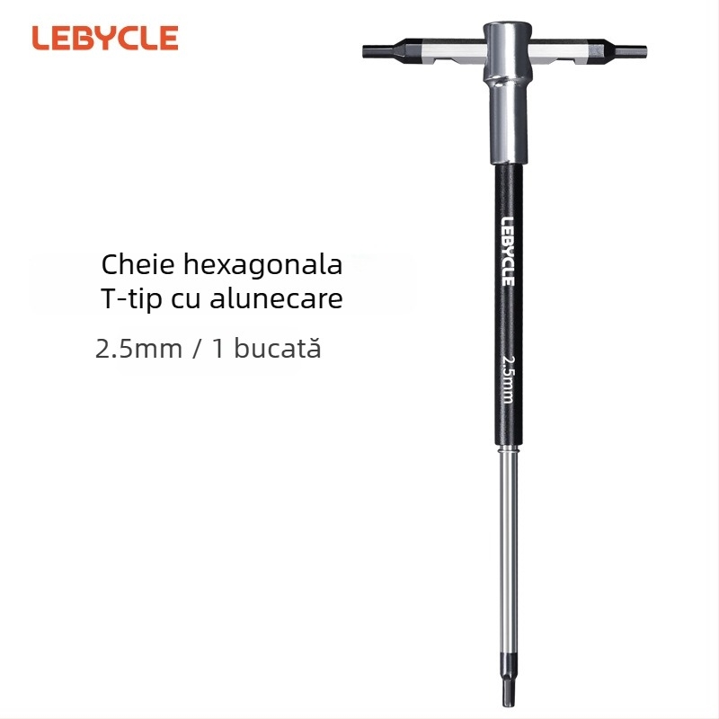 Lebycle cheie Allen în formă de T cu tijă glisantă pentru biciclete de munte și de drum