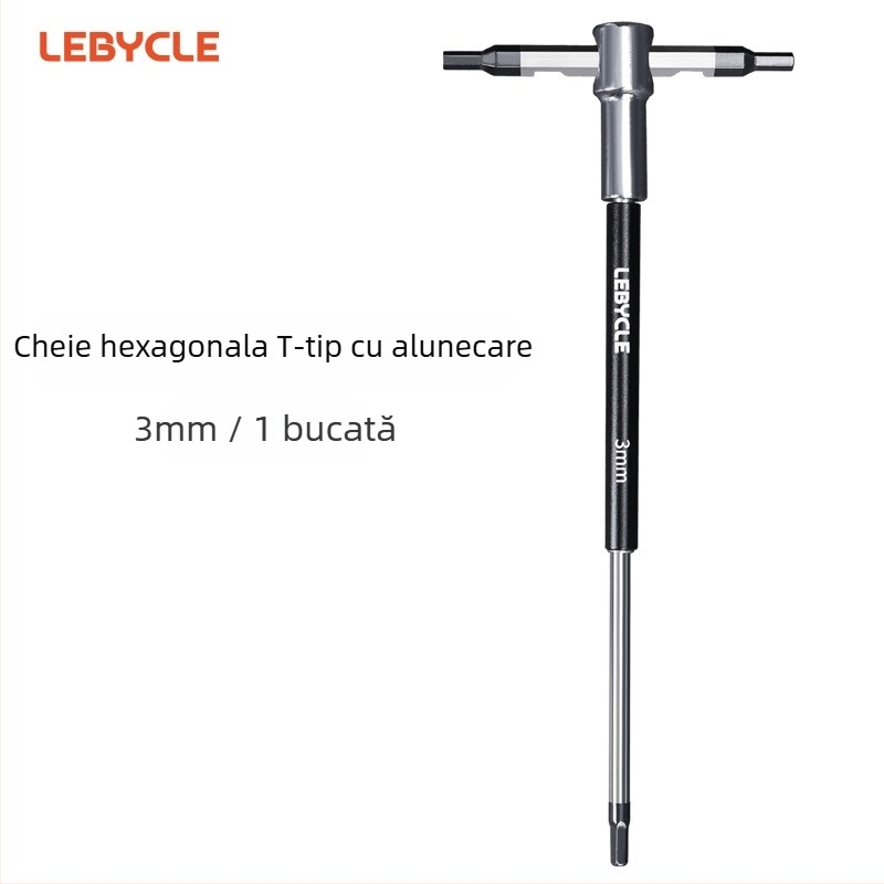 Lebycle cheie Allen în formă de T cu tijă glisantă pentru biciclete de munte și de drum