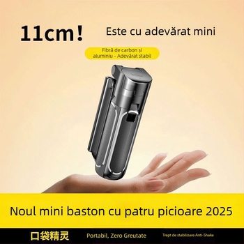 Bețișor selfie Bluetooth Z40, cu telecomandă, din ABS+aliaj de aluminiu, suport cu patru picioare și iluminare de umplere