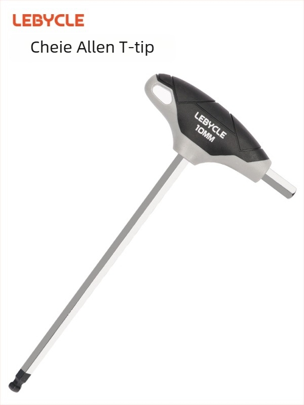 Set chei Allen cu mâner T și cap cu bilă, pentru biciclete, din oțel S2