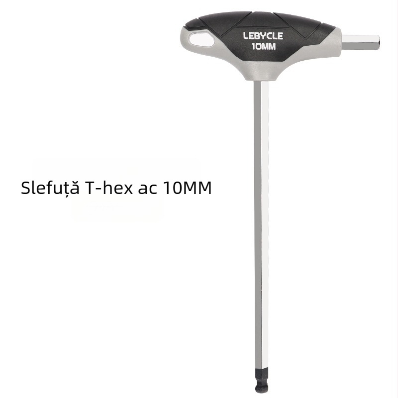 Set chei Allen cu mâner T și cap cu bilă, pentru biciclete, din oțel S2