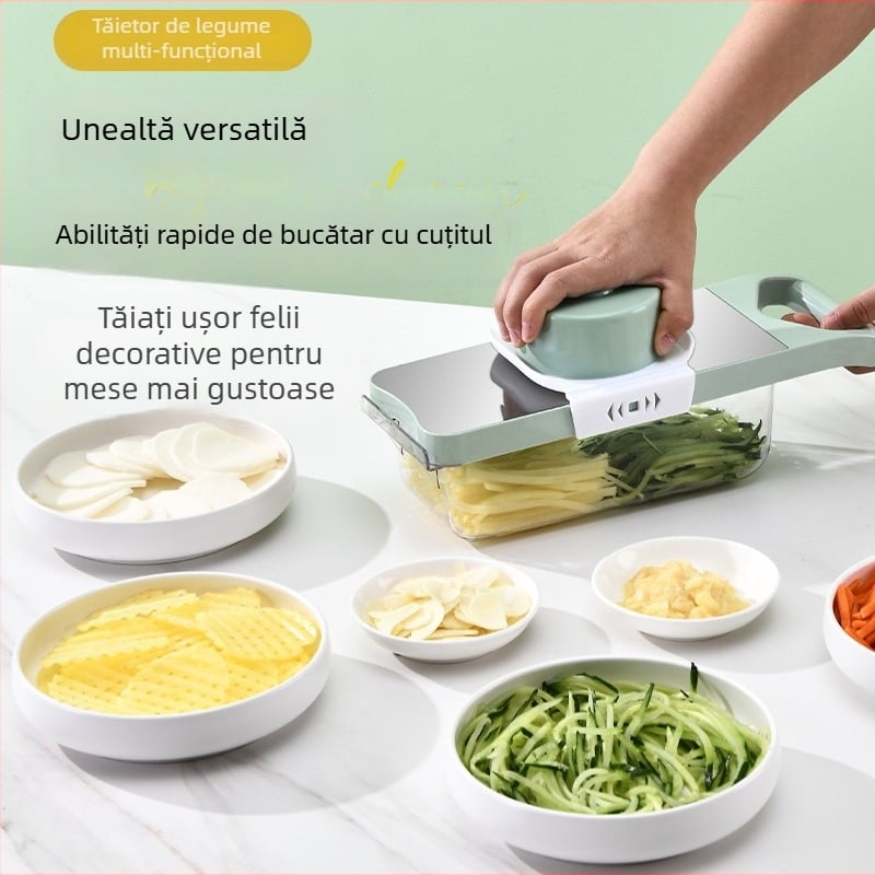 Tocator multifuncțional pentru legume - Brand Youluoman; Model 8028; Stil: Light Luxury; Funcție: Multifuncțional; Categorie: Tocator multifuncțional pentru legume
