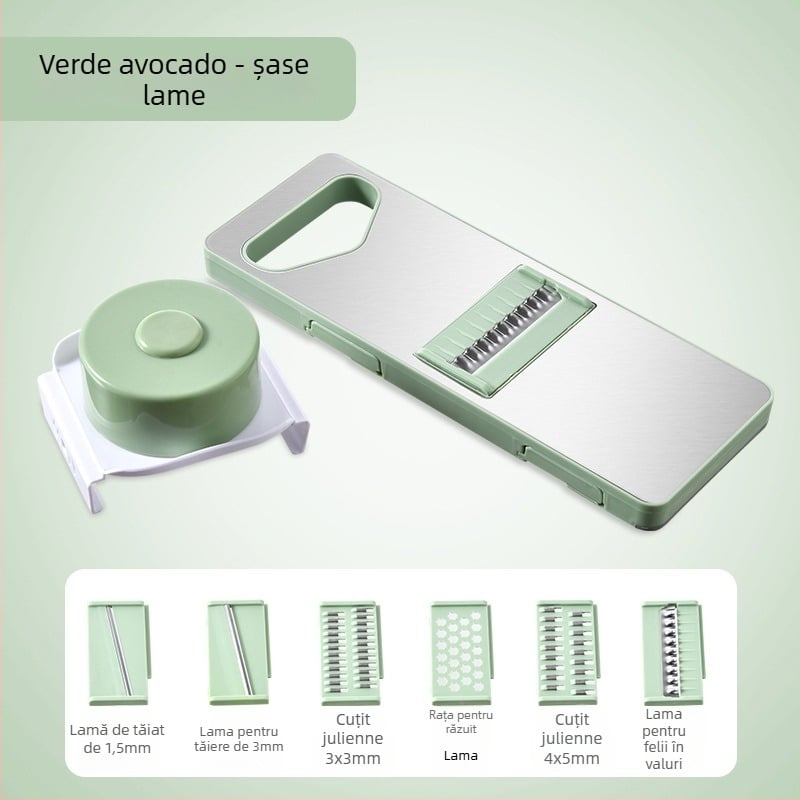 Tocator multifuncțional pentru legume - Brand Youluoman; Model 8028; Stil: Light Luxury; Funcție: Multifuncțional; Categorie: Tocator multifuncțional pentru legume