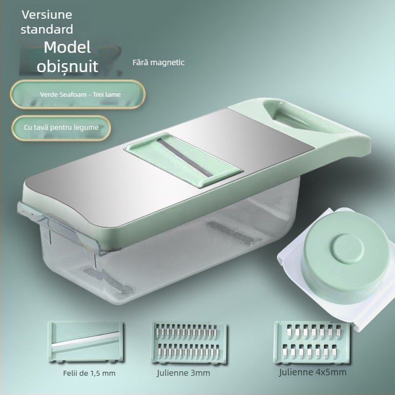 Tocator multifuncțional pentru legume - Brand Youluoman; Model 8028; Stil: Light Luxury; Funcție: Multifuncțional; Categorie: Tocator multifuncțional pentru legume