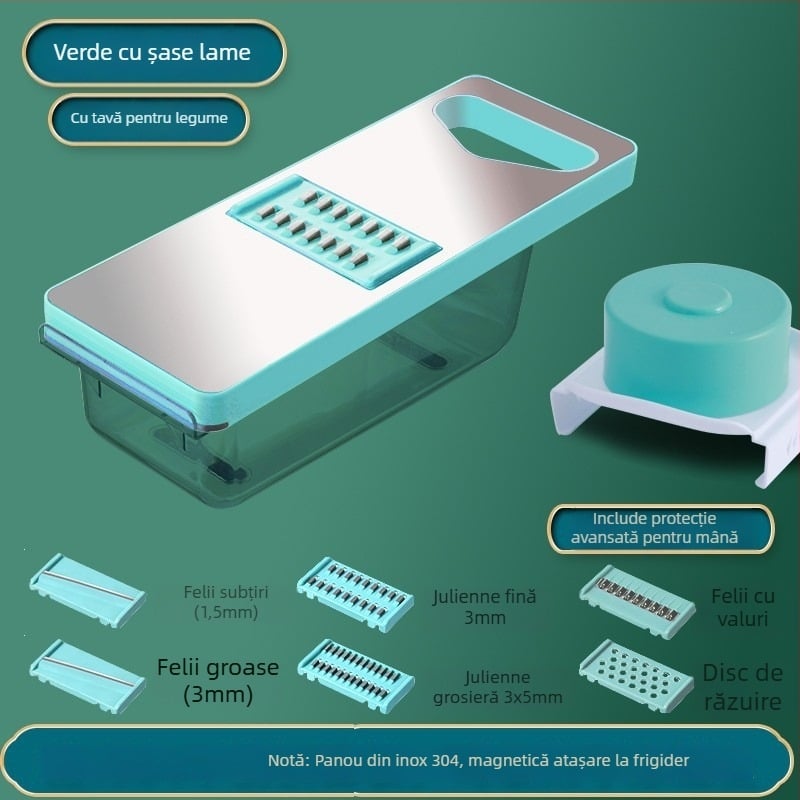 Tocator multifuncțional pentru legume - Brand Youluoman; Model 8028; Stil: Light Luxury; Funcție: Multifuncțional; Categorie: Tocator multifuncțional pentru legume