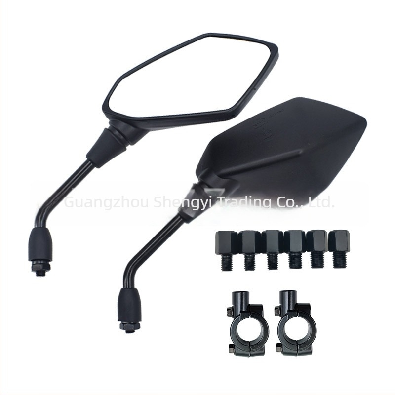 Oglindă retrovizoare și reflector pentru ATV și motocicletă — universal, carcasă din plastic cu tijă din oțel, compatibil cu motocicletele și autovehiculele electrice