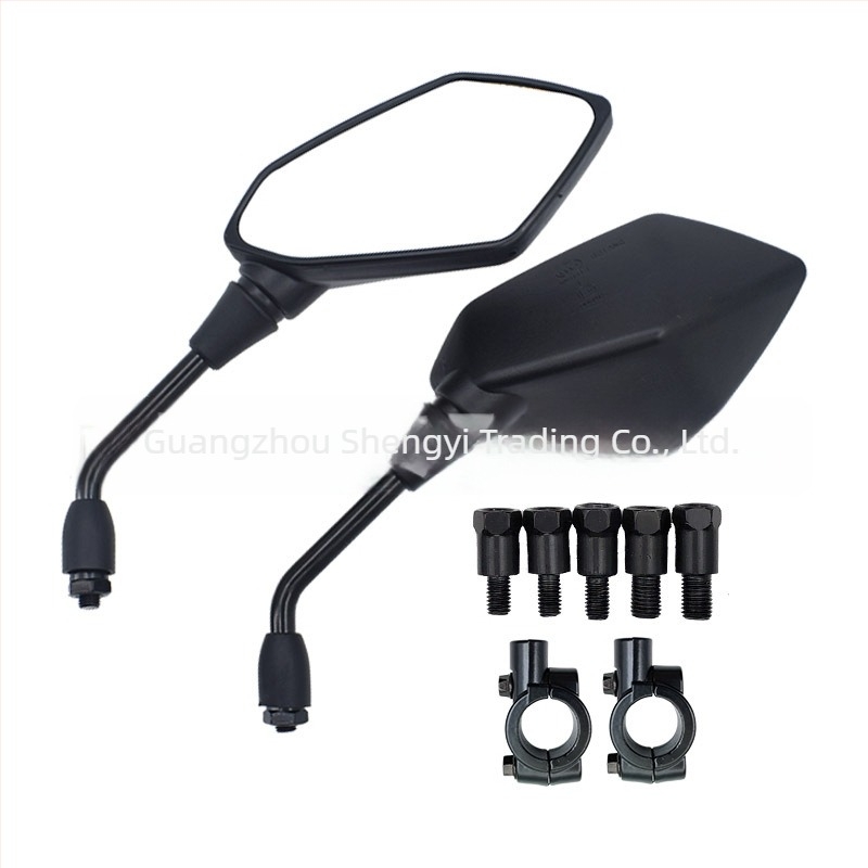 Oglindă retrovizoare și reflector pentru ATV și motocicletă — universal, carcasă din plastic cu tijă din oțel, compatibil cu motocicletele și autovehiculele electrice