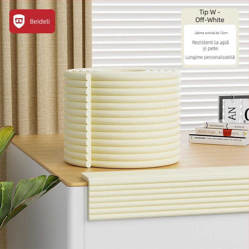 Bedeli bandă protectie colț anti-coliziune pentru copii – ecologic, non-toxic, protecție a colțului mesei, formă pătrată, pachet 80 buc.