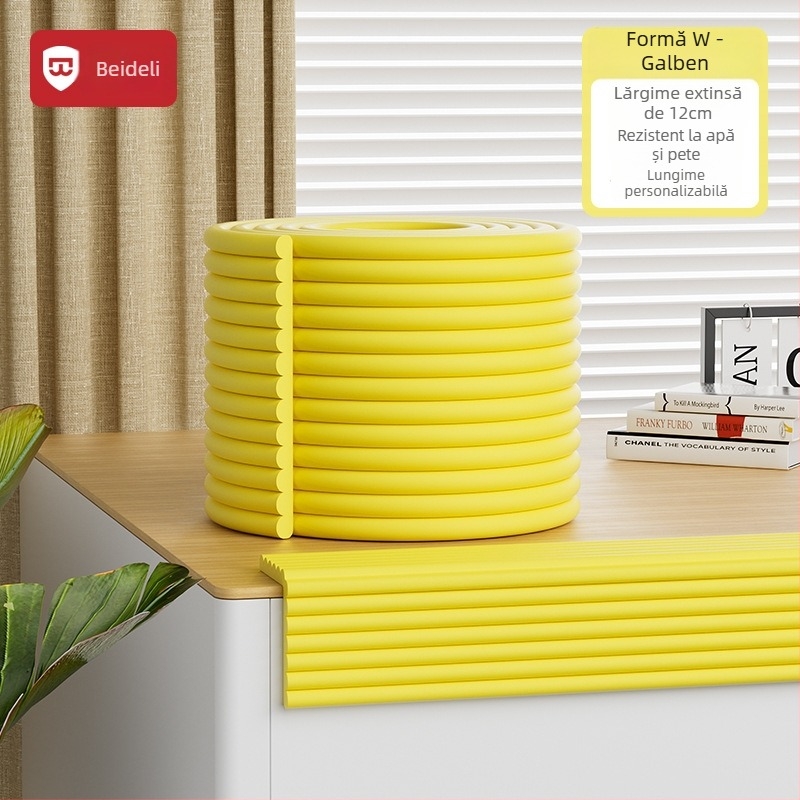 Bedeli bandă protectie colț anti-coliziune pentru copii – ecologic, non-toxic, protecție a colțului mesei, formă pătrată, pachet 80 buc.