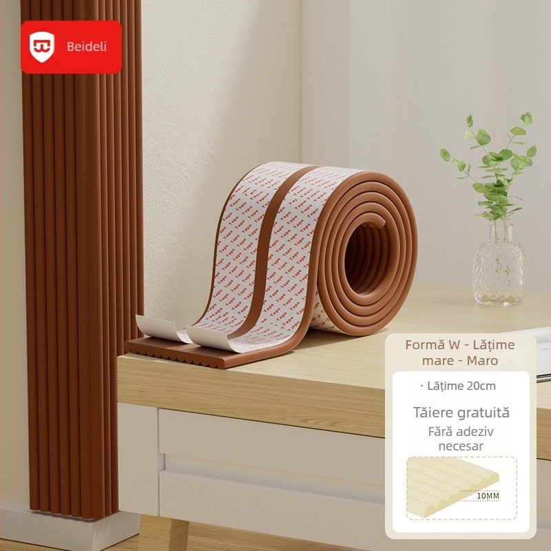 Bedeli bandă protectie colț anti-coliziune pentru copii – ecologic, non-toxic, protecție a colțului mesei, formă pătrată, pachet 80 buc.