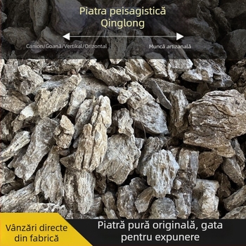 Piatra de peisaj pentru grădină, finisaj acid-wash; ornament pentru bonsai și mini peisaje