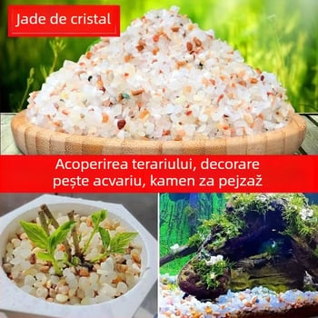 Nisip de fund pentru acvariu pentru amenajare – peisaj acvatic natural, decor cu jad și nisip perlat (Material: Altele; Origine: Altele; Scop principal: Altele; Funcție: Altele)