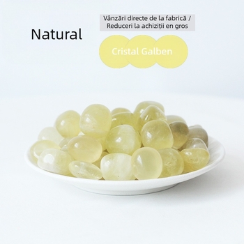 Piatră naturală citrin cristal, piatră de degausare magnetică pentru amenajarea acvariului