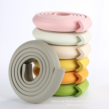 Protecție colț masă pentru grădiniță, cu model în dung, îngroșat și mai lat - Import: Nu; Brand: Other; Ambalare: 80 buc.