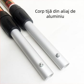 Năvod telescopic din aliaj de aluminiu pentru iazuri koi și acvarii — mărime medie spre mare, construcție întărită