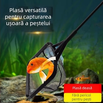 Plasă de pescuit pătrată portabilă pentru capturarea peștilor, peștilor aurii, peștilor ornamentali, micilor pești și creveților