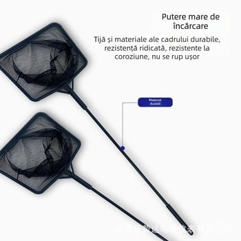 Plasă de pescuit pătrată portabilă pentru capturarea peștilor, peștilor aurii, peștilor ornamentali, micilor pești și creveților