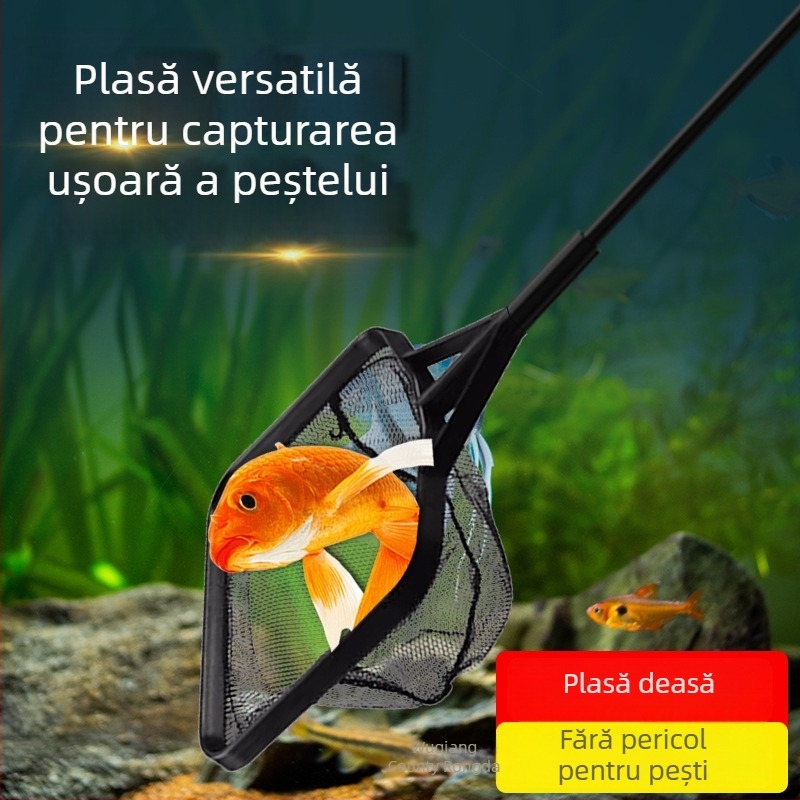 Plasă de pescuit pătrată portabilă pentru capturarea peștilor, peștilor aurii, peștilor ornamentali, micilor pești și creveților