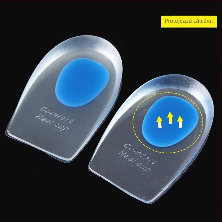 Kangwei talpă pentru călcâi – Heel Cup, SEBS, ameliorează durerea de călcâi și oferă absorbție a șocurilor, potrivit pentru adidași, pantofi din piele, cizme și sandale.