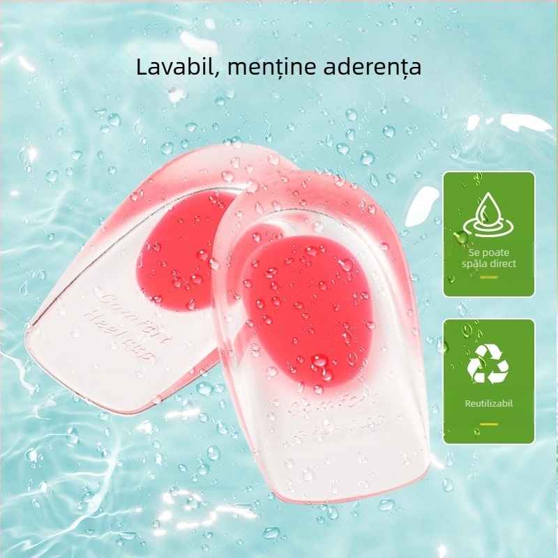 Kangwei talpă pentru călcâi – Heel Cup, SEBS, ameliorează durerea de călcâi și oferă absorbție a șocurilor, potrivit pentru adidași, pantofi din piele, cizme și sandale.
