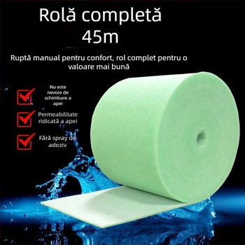 Vată de filtrare pentru acvariu — tăiată în fâșii, densitate mare, material de filtrare superior cu burete