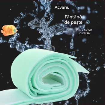 Vată de filtrare pentru acvariu — tăiată în fâșii, densitate mare, material de filtrare superior cu burete