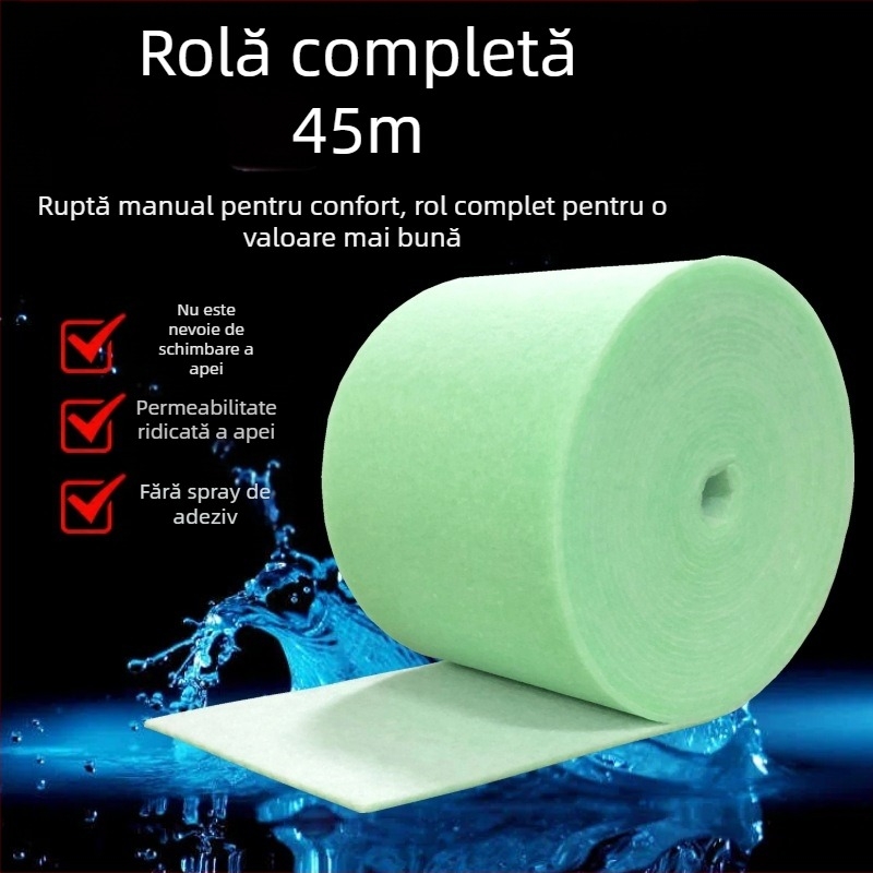 Vată de filtrare pentru acvariu — tăiată în fâșii, densitate mare, material de filtrare superior cu burete