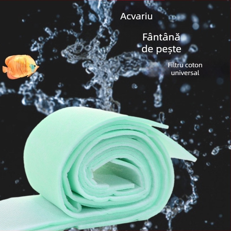 Vată de filtrare pentru acvariu — tăiată în fâșii, densitate mare, material de filtrare superior cu burete