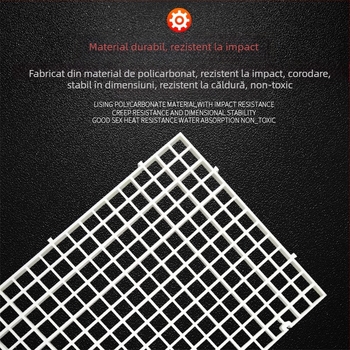 Suport pentru capac de acvariu, acrilic, cadru de susținere din plastic transparent cu plasă anti săritură