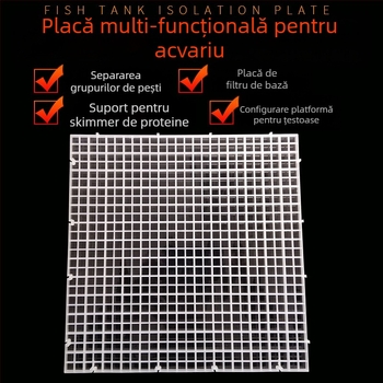 Suport pentru capac de acvariu, acrilic, cadru de susținere din plastic transparent cu plasă anti săritură