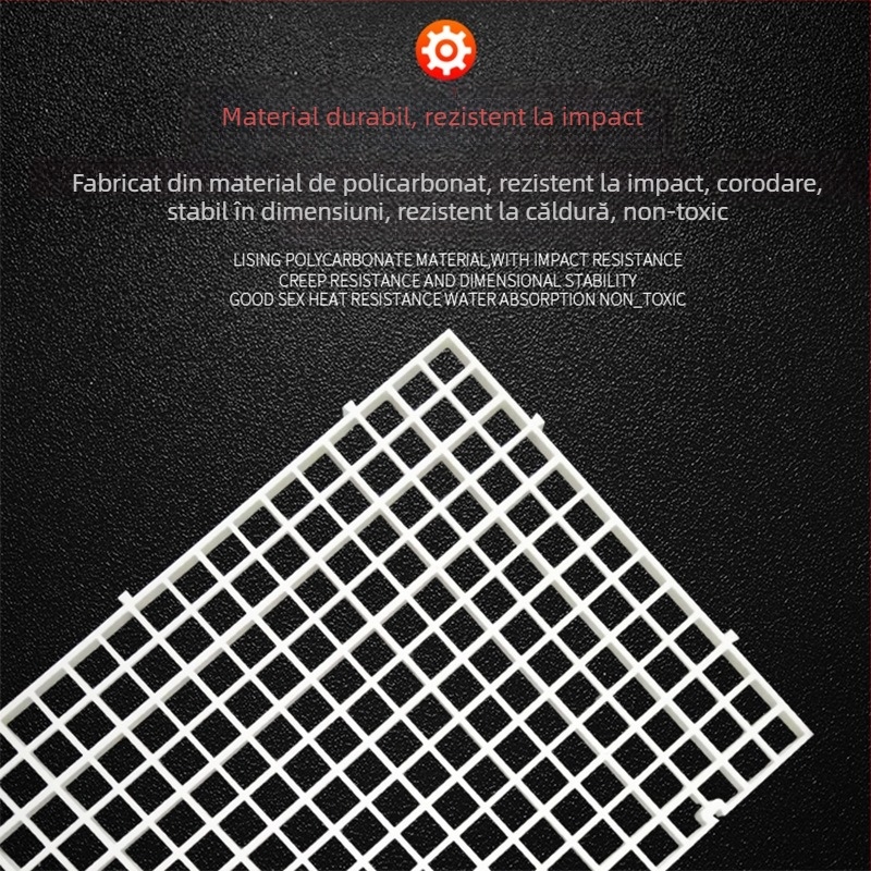 Suport pentru capac de acvariu, acrilic, cadru de susținere din plastic transparent cu plasă anti săritură