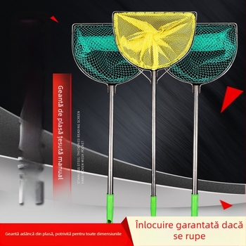 Plasă de pescuit din oțel inoxidabil solid, plasă de aterizare cu ochiuri grosiere – realizată manual, Xiangye Fishing Network