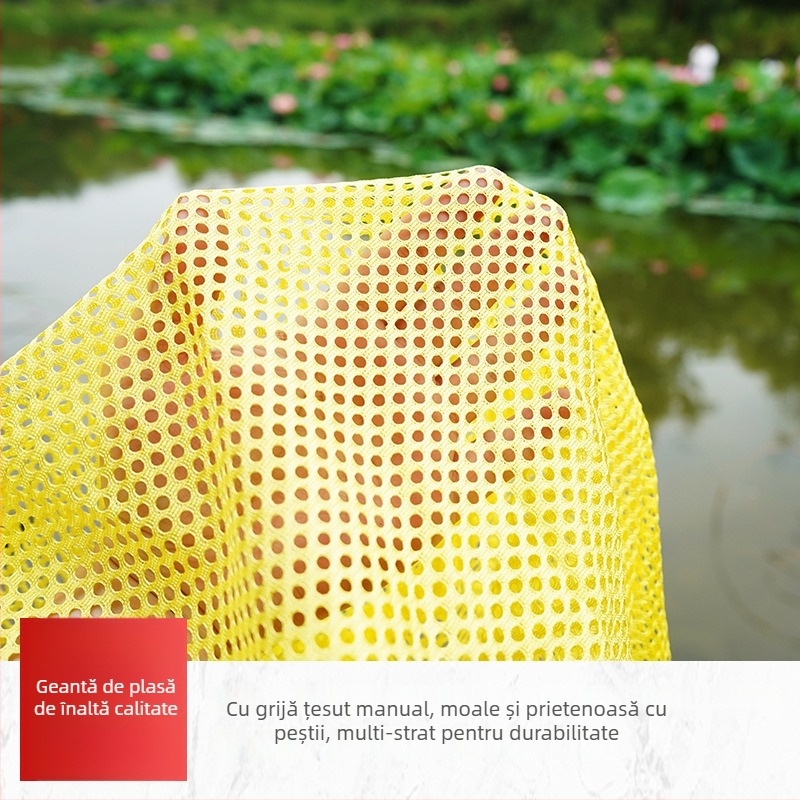 Plasă de pescuit din oțel inoxidabil solid, plasă de aterizare cu ochiuri grosiere – realizată manual, Xiangye Fishing Network