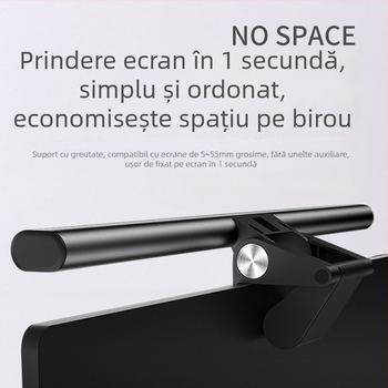 Lampă LED pentru ecran de videoconferințe, model S1 (aliaj din aluminiu; protecția ochilor; 1 kg)