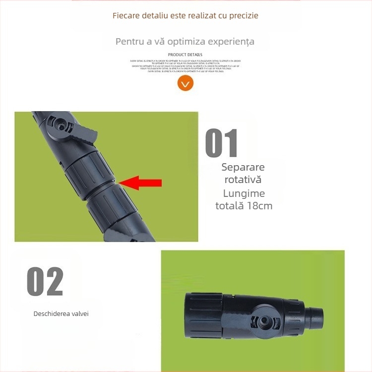 Conector rapid din plastic pentru conducta apei acvariului – adaptor intrare-ieșire, 12/16 la 16/22, conversie diametru 12 la 16